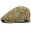 HT4814 Berretto da Uomo Berretto a Strisce Vintage da Donna per l'Estate Berretto da Artista Regolabile Cappellino Piatto Ivy Uomo Donna Taglia Grande Berretto