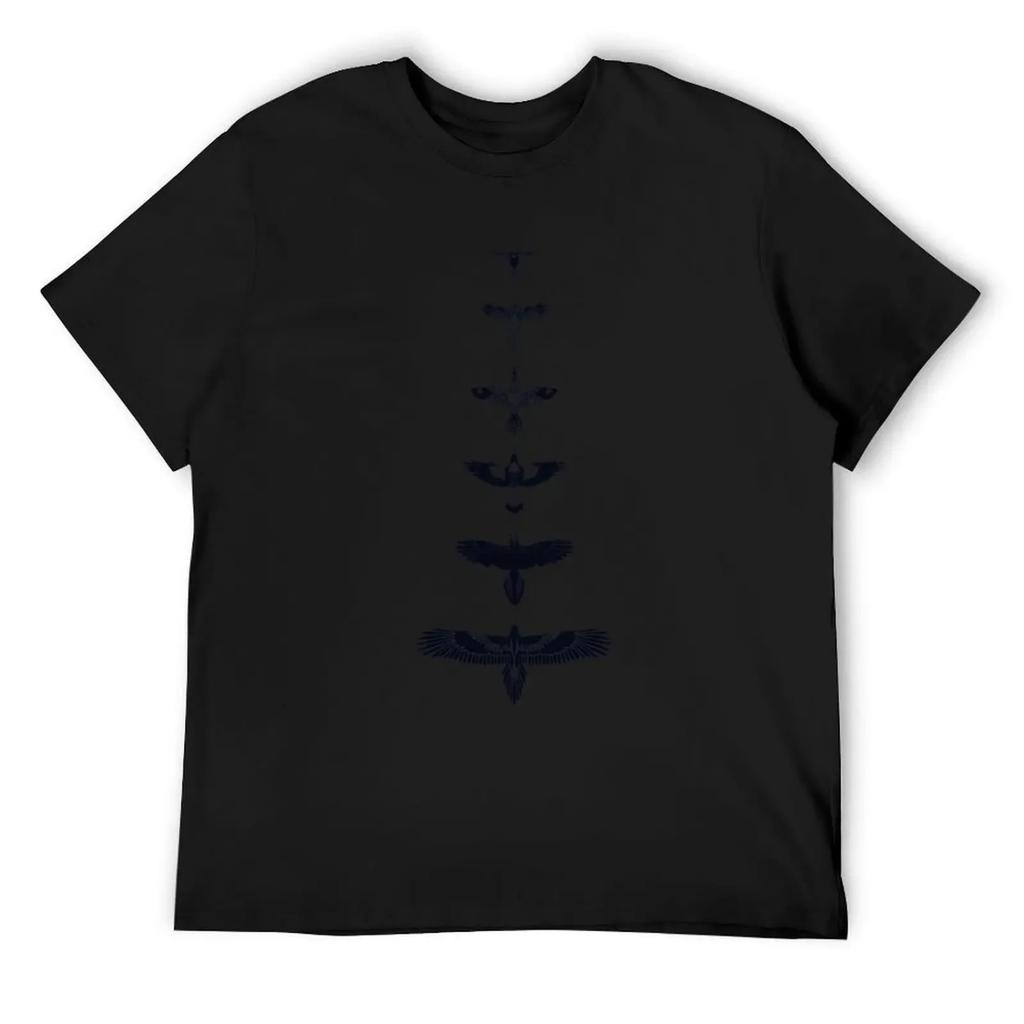 Australian Birds - B&W T-Shirt summer 2025 tops street wear customizeds men t shirt