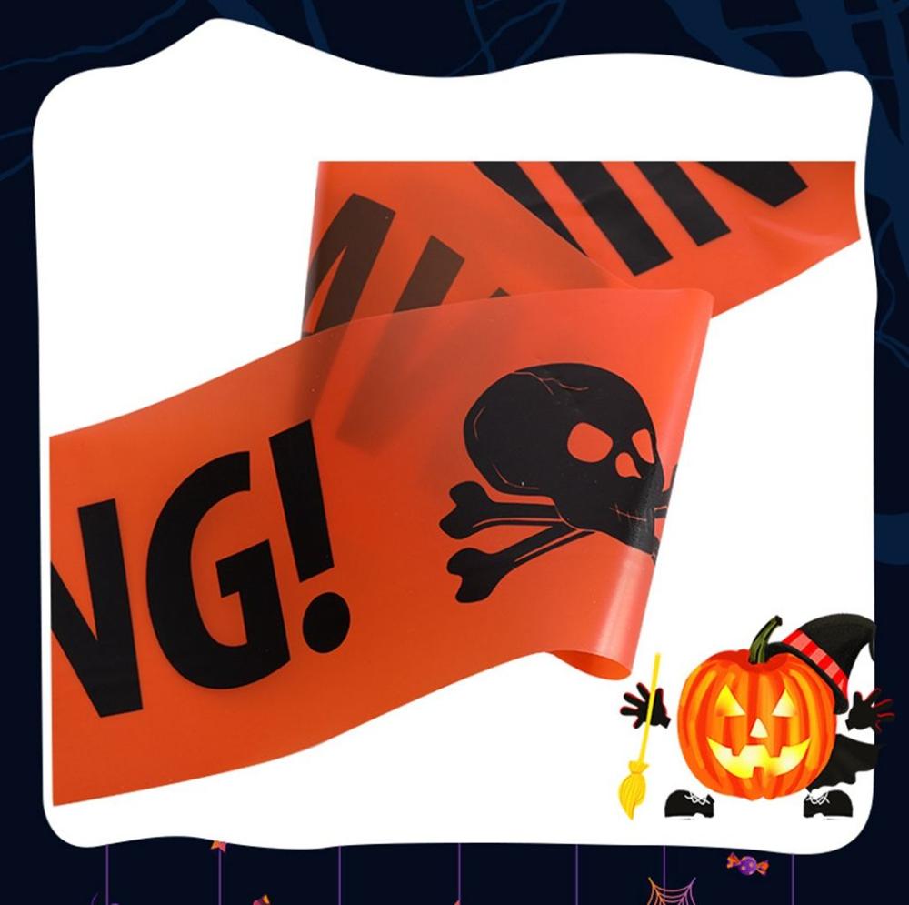 Belt Sign PP Material Danger Warning Line Halloween Warning Tape Halloween Decor Halloween Props