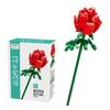 Assembling Children Puzzle Building Blocks Flower Rose Lily Bouquet Model Toy