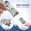 GJNL Nail Clippers for Men Thick Nails 2024 Upgrade Wide Jaw Opening Catcher No Splash Nail Clippers for Seniors Professional Ultra Sharp Nail Cutter