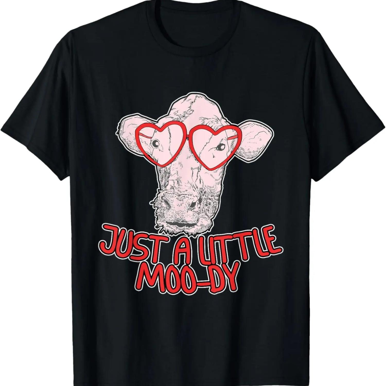 

Just A Little Moo-dy --- T-Shirt XXXXXL чорний