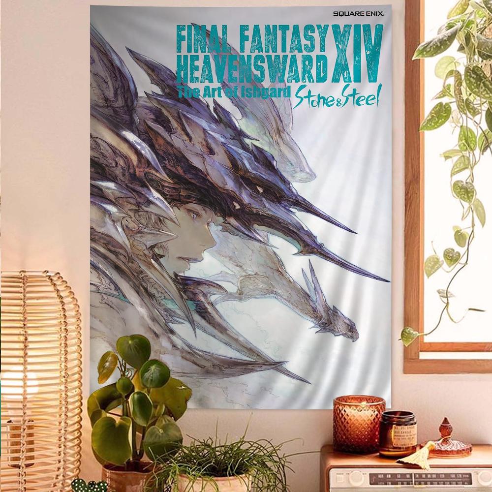 

Mandala Wall Hanging Sheets Final Fantasy XIV Anime Game Colorful Tapestry Wall Hanging Bohemian Wall Tapestries 74x94cm(29x37in)