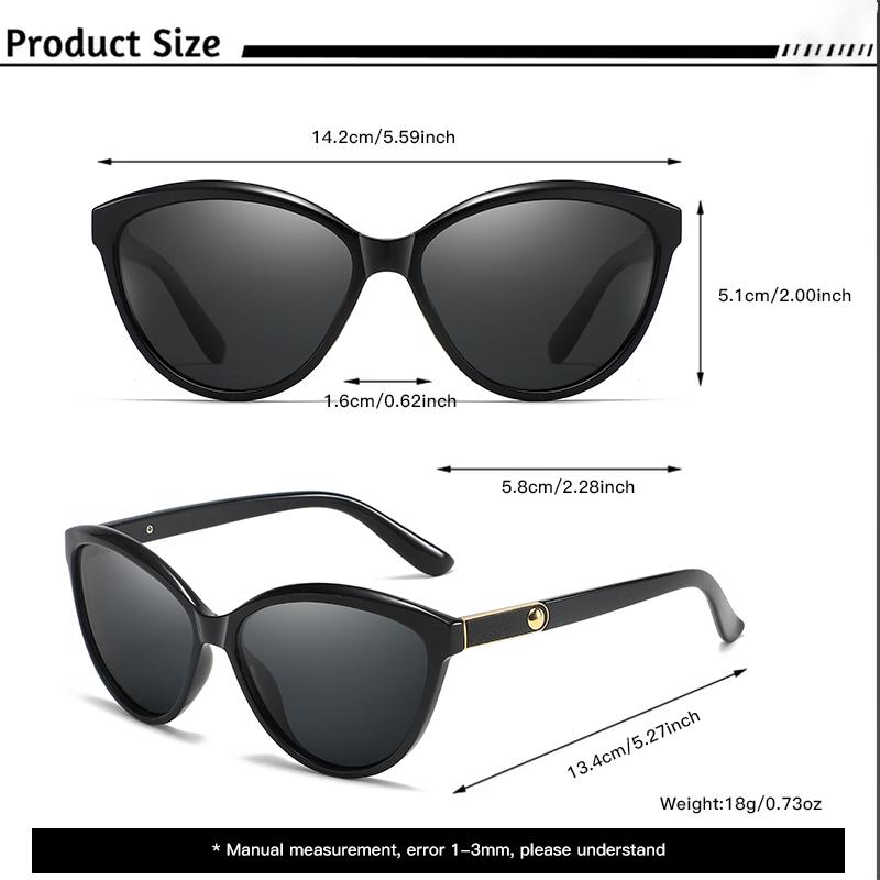 Xiaomi VABBON New Sunglasses For Women's Trendy Round Face Personality Inlaid Leather Polarized Sunglasses Retro Uv Protection 8632