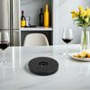 360 Degree Rotating Display Stand Black Swivel Base for Restaurant Menu Cake Condiment Display Dining Table Turntable Tray
