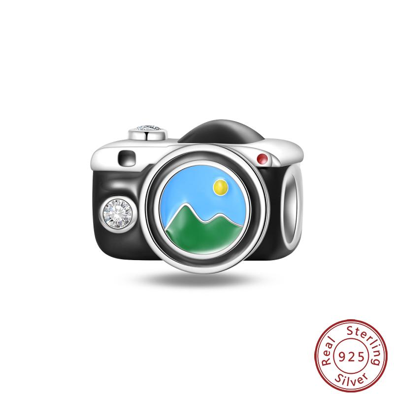 

100% Медь Камера Пишущая машинка Робот Бант Милые Шармы Бусины 3мм Сделай сам Лучшие Подарки для изготовления изысканных ювелирных изделий