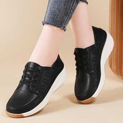 Frühling Kleine Weiße Schuhe Damen Dicksohlig Weichsohlig Mutterschuhe Verschleißfest Rutschfest Tägliche Schuhe