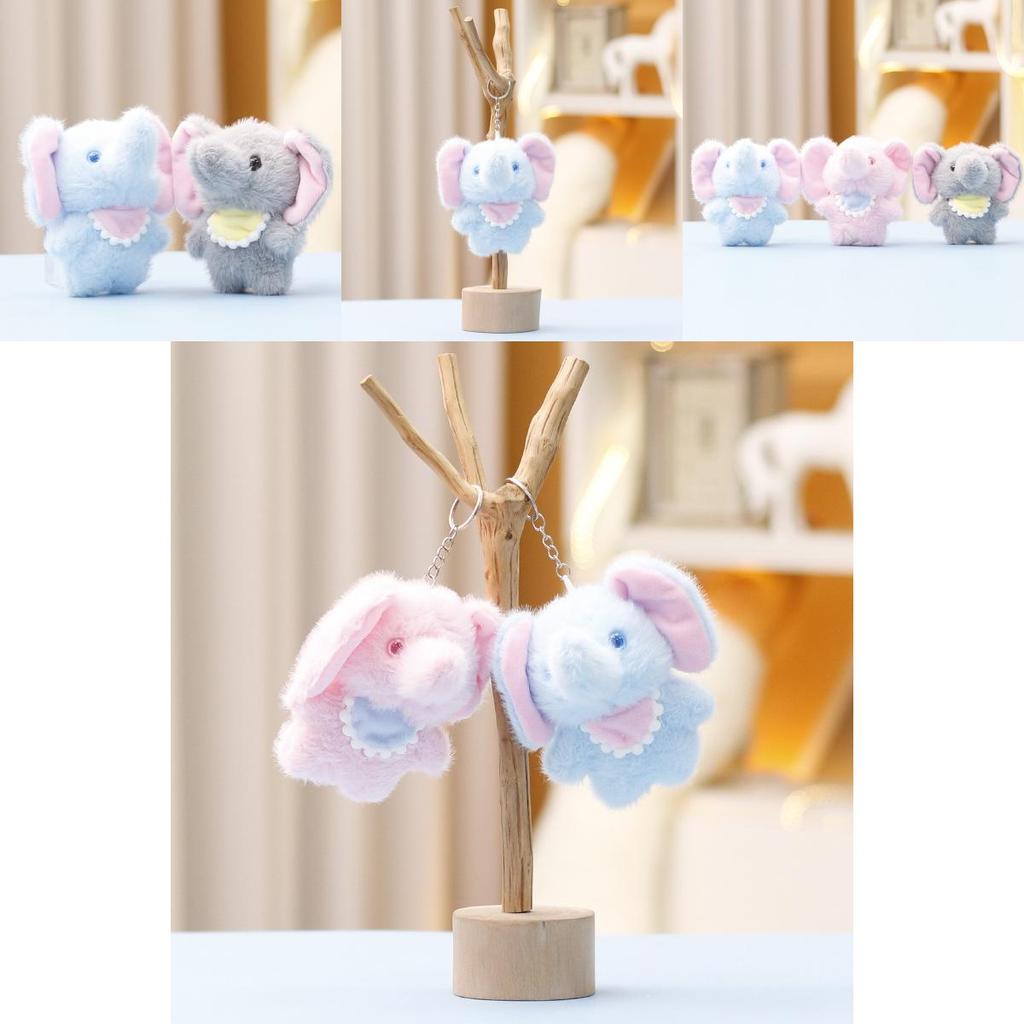 Plush Elephant Toy Keychain Soft Plush Gift For Girls And Kids