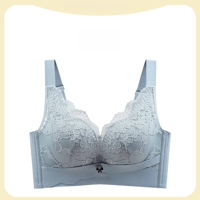 Adjustable Bra Women's Plus Size Bra Women's Underwire Bra Thin Design Gathered Bra Double Breast Support Anti Sagging Bra