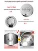 Large Stainless Steel Electric Kettle with Auto Power-Off, Ideal for Home or Dorm Use