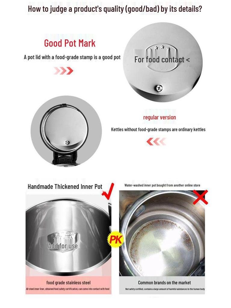 Large Stainless Steel Electric Kettle with Auto Power-Off, Ideal for Home or Dorm Use