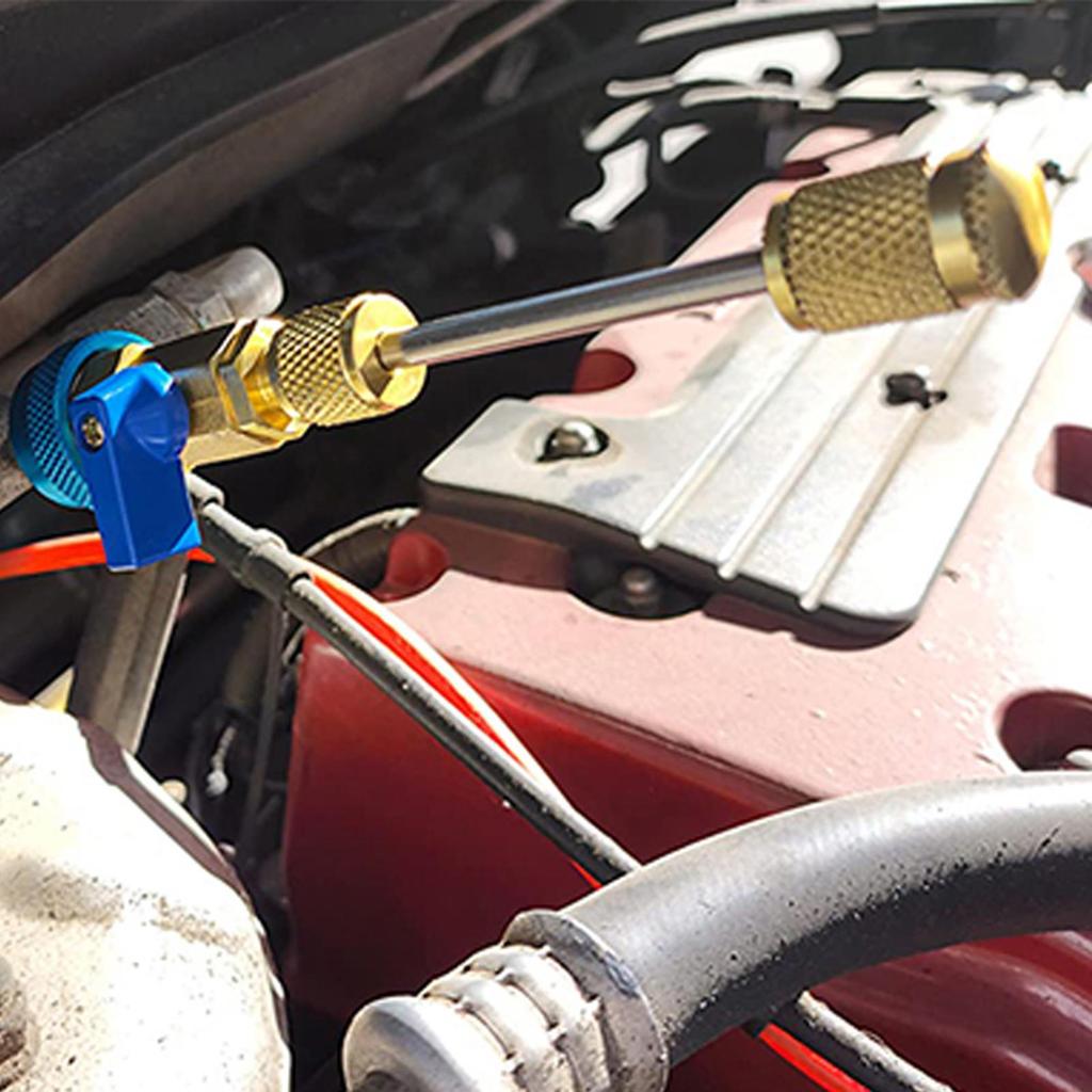 Valve Core Removal Tool Hvac High Low Pressure A/C Valve Core Removal Tool Quick Ergonomic Kit Repair Replacement Accessories