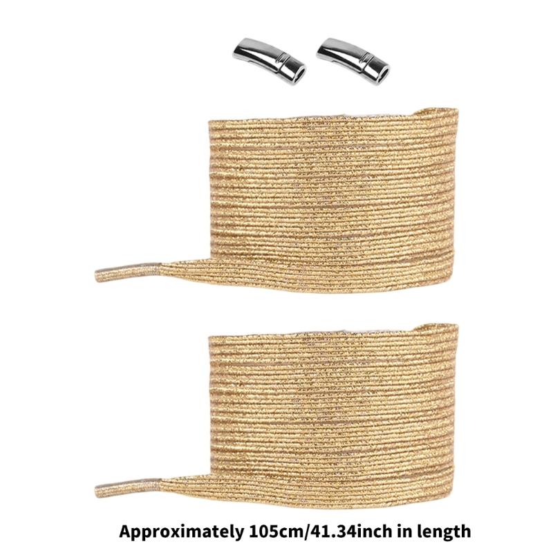 Elastic Shoe Lace No Tie Shoelaces No Tie Flat Shoe Laces Stretch Shoe Strings for Adult Kid Elderly Sneakers Runners