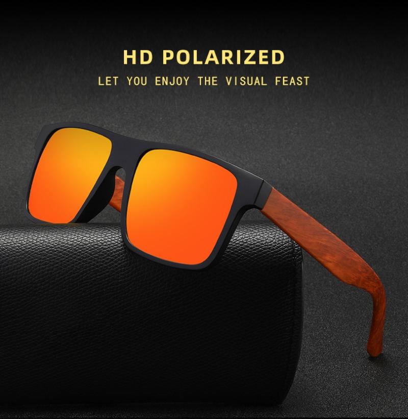 New Retro Uv Resistant Bamboo And Wood Sunglasses Summer Men'S Outdoor Sunshade Driving Eyeglasses Uv400