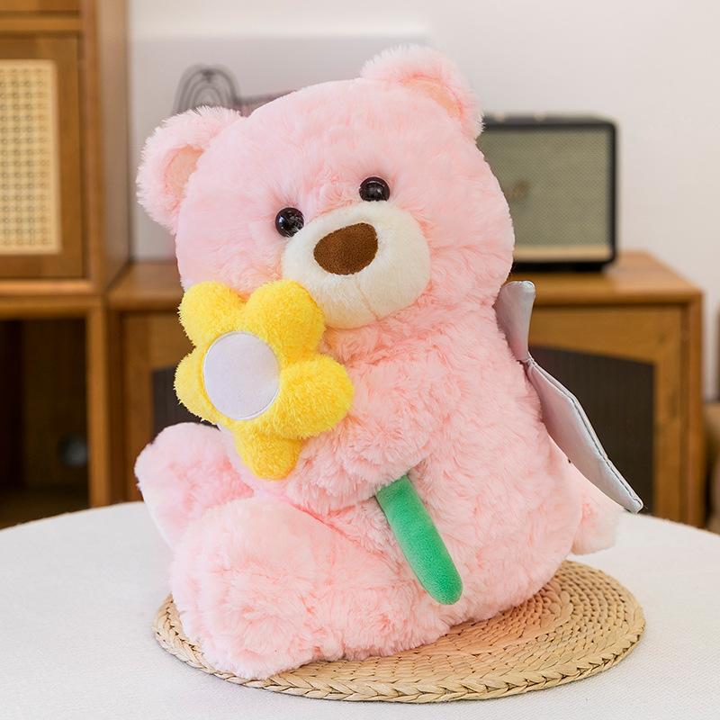 

New Cute Gifford Bear Flower Fairy Doll Plush Toy Couple Bear Doll Confessing Gifts 35Cm (0.25kg)