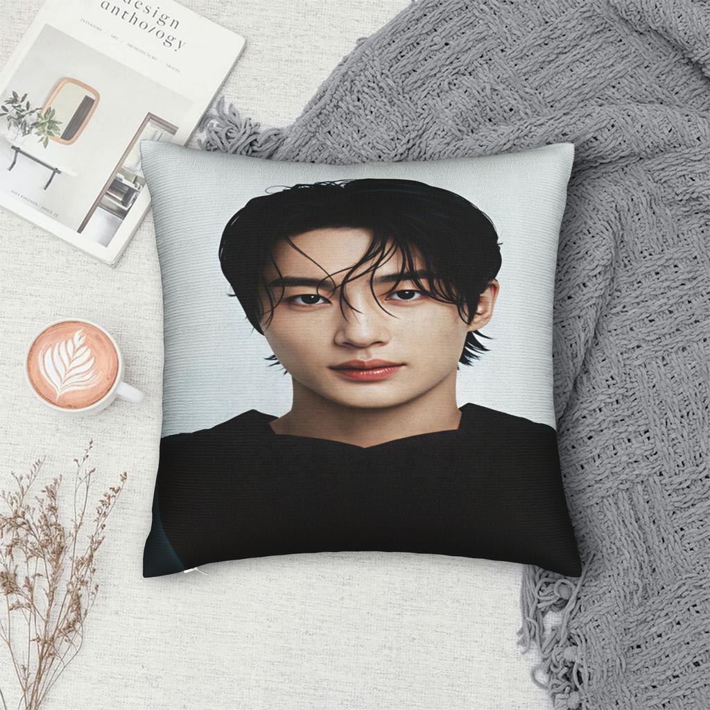 Byeon Woo Seok Pillow Cover Square Cushion Cover Funny Pillow Case For Couch Sofa Bedroom
