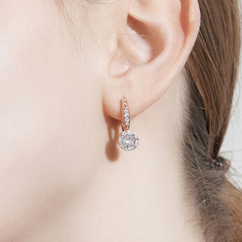 GEIGER Jewelry 14K GF Bold Circle Stone Earrings GIGFEE007