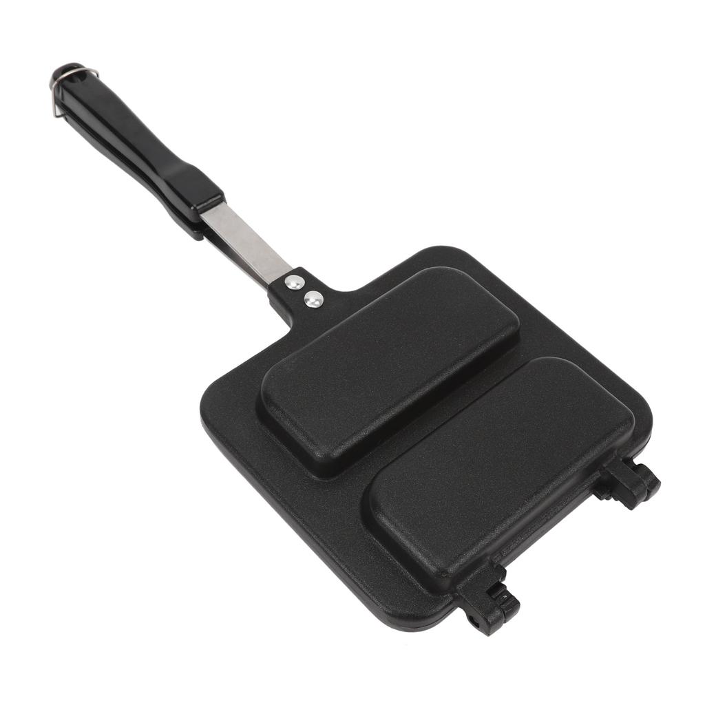 Sandwich Maker Nonstick Sandwich Baking Pan Breakfast Frying Skillet Griddle with Handle for Home