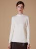 Velvet Women's Half-High Neck Self-Heating Brushed Slim Long-Sleeve Winter Top