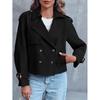 Trench da Donna Corto Doppiopetto Capospalla Casual