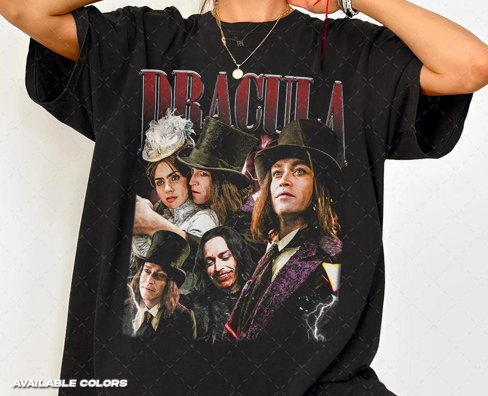 Dracula 2025 Shirt Love Tale Vintage Horror Movie Graphic Tee S