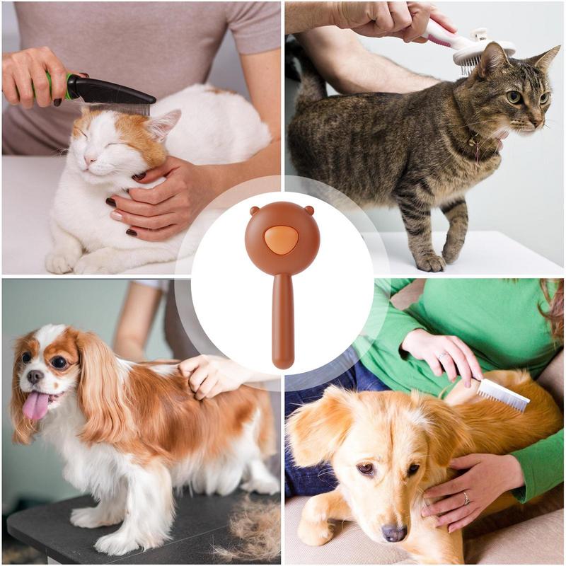 Spazzola per cani Articoli per la pulizia degli animali domestici Strumento per la toelettatura Strumento per il sottopelo del gatto Per cucciolo Gattino Bagno a casa Rimuove i peli sciolti