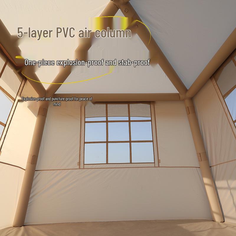 Inflatable Quick-Deploy Windproof Rainproof Tent for Portable Outdoor Camping