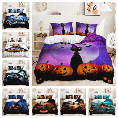 Three-Piece Halloween Quilt Set Two-Piece Bedding Set