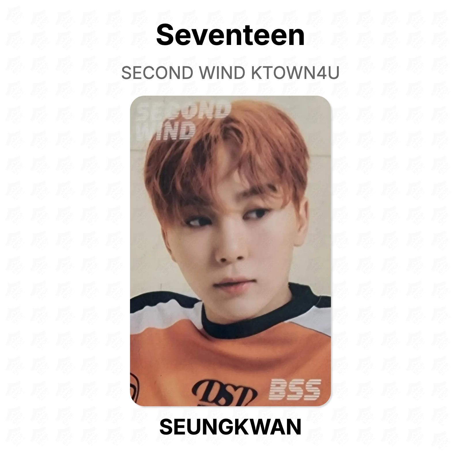 Seventeen SECOND WIND KTOWN4U Official Photocard SEUNGKWAN