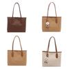 Retro Womens Oversized Tote Bag With Stitching Details And Internal Pouch For Commuting