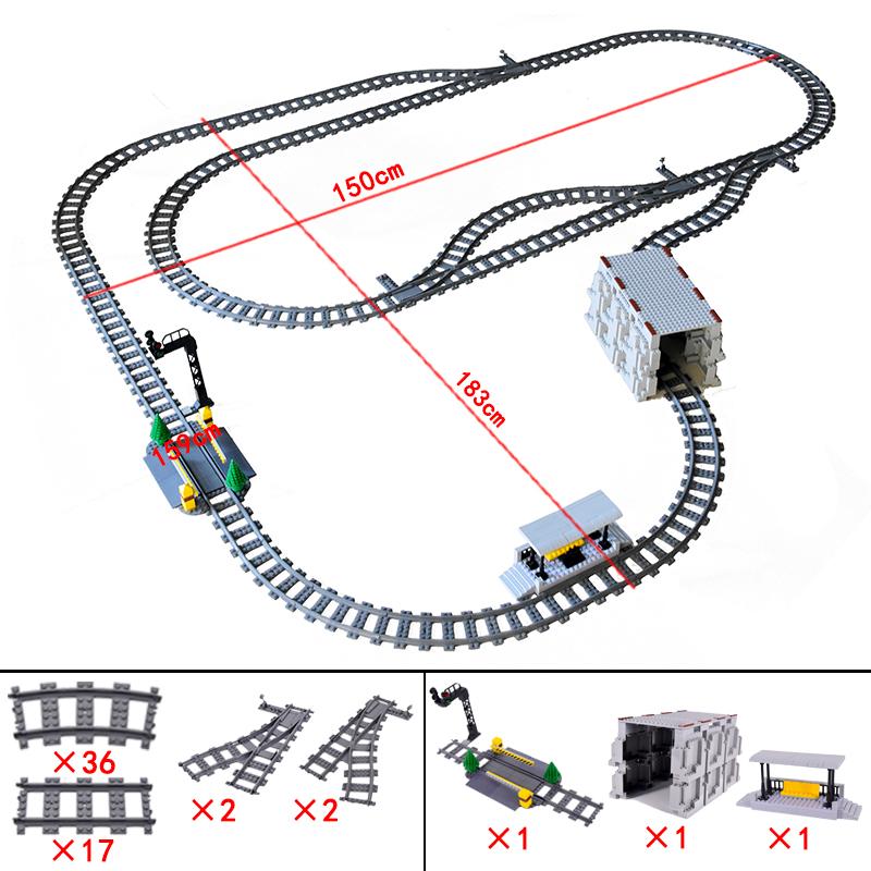KAZI High-Tech Kreativní Město Nádraží Kolejnice Power Function Stavebnice Cihly DIY Dětské Vlaky Hračky Dětské dárky