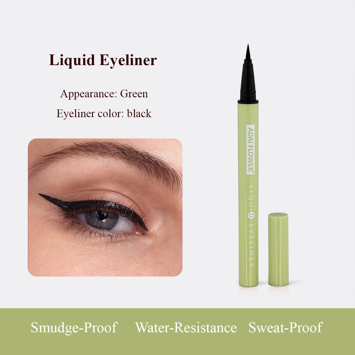 

Водостойкая подводка для глаз. Не размазывается, не оставляет следов, цвет длительный. Светло-зеленая подводка для глаз. Черный. светло-зеленый