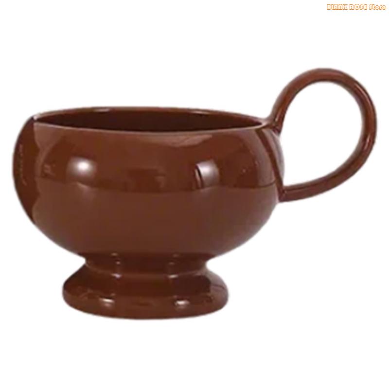 K1AE Stylish 280ml Handle Mug Ceramic Coffee Cup For Home Or Office Use