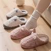 Autumn and Winter New Plush Cotton Slippers Women's Thickened Warm Non-slip Soft Sole Household Cute Home Fluffy Shoes Men