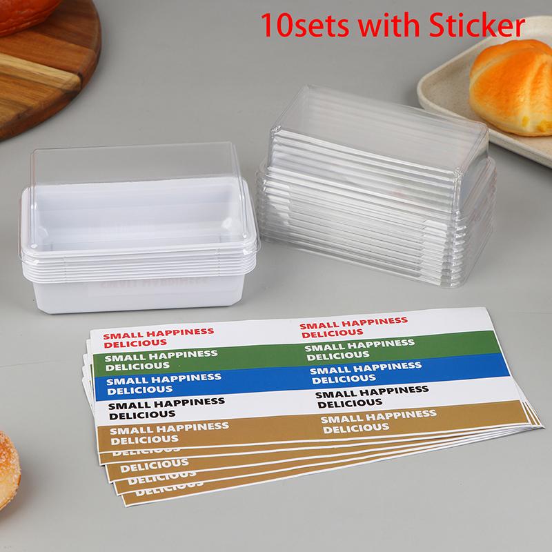 

10/50 шт. Прозрачные держатели для сэндвичей и тортов, Кондитерские коробки для еды, Контейнеры для кексов, Упаковочные коробки для тирамису для свадьбы, дня рождения