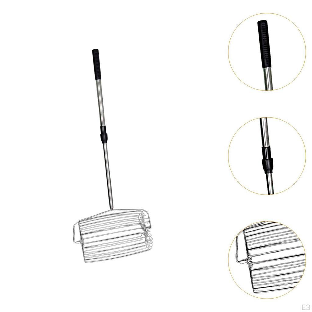 Trichter-Aufnahmewerkzeug, Teleskop-Rollkorb, Leichtgewicht, zum einfachen Aufsammeln von Pickleball