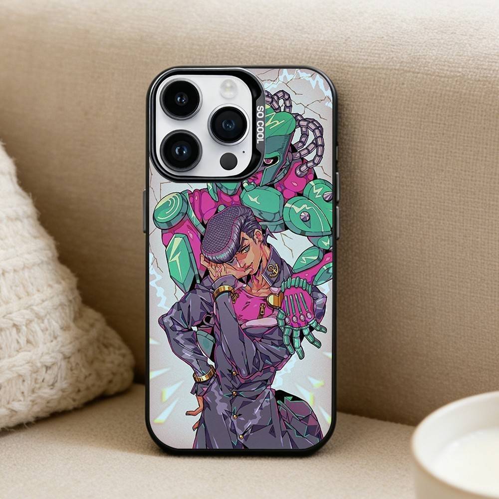 Anime J-JoJo's Bizarre Adventure HOT  Phone Case For iPhone 16,15,14,13,12,17,Pro,MAX Black Matte Shockproof Cover