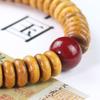 Yellow Sandalwood & Bodhi Root Bead Bracelet for Couples - 3*8MM Spacer Tablets
