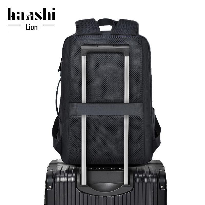 Spacious Laptop Backpack with USB Charging Port - Unisex, Splash-Proof for Business and Casual Commutes
