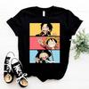 2026 New Fashion One Piece Unisexs and Womens Tshirt Short Sleeves Shanks Japanese Anime Niche Parentchild Breathable Clothes
