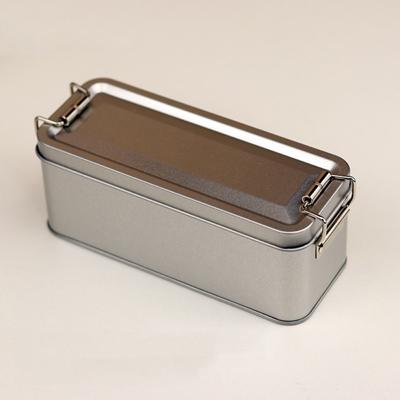 Metal Rectangular Iron Box with Lid Storage Box Cake Packaging Box Old-ed Durable Buckle Iron Box