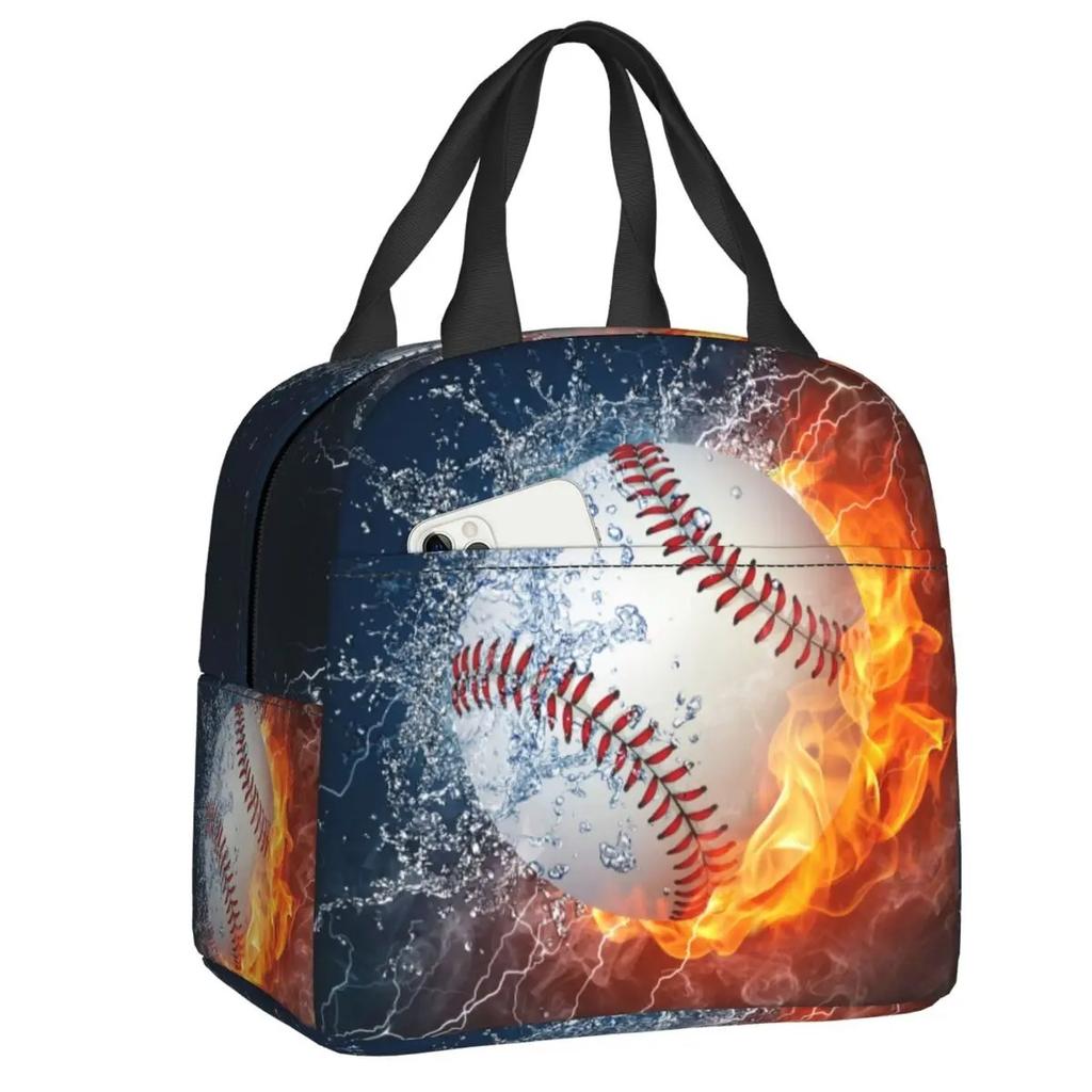 Basketball Thermal Insulation Bag Cartoon Game Sports To Print Children Boys And Girls Lightweight Portable Meal Bag