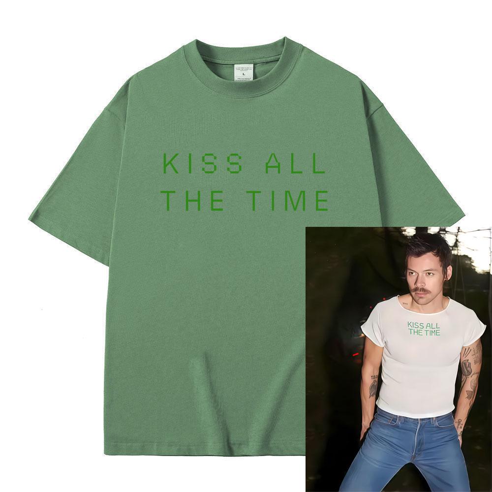 

Kiss All The Time Same Style Print Tshirt Men Women Fashion Hip Hop Oversized Short Sleeve T Shirts Male Casual Cotton Tshirts 4XL