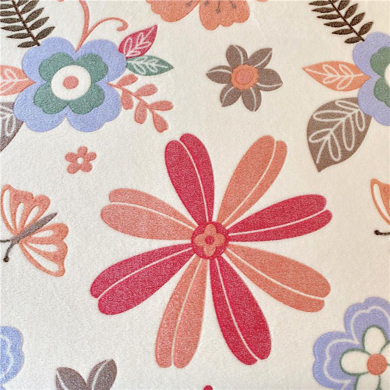 1pc Flannel Fleece Bed Sheet Flower Printed Thick Warm Bed Sheets for Winter Single/Queen/King Soft Plush Bed Sheet drap de lit