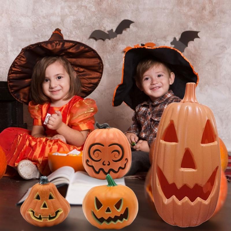 HalloweenPumpkin Ornament Festival Halloween Pumpkin Light Ornament Battery Operated Outdoor Decoration
