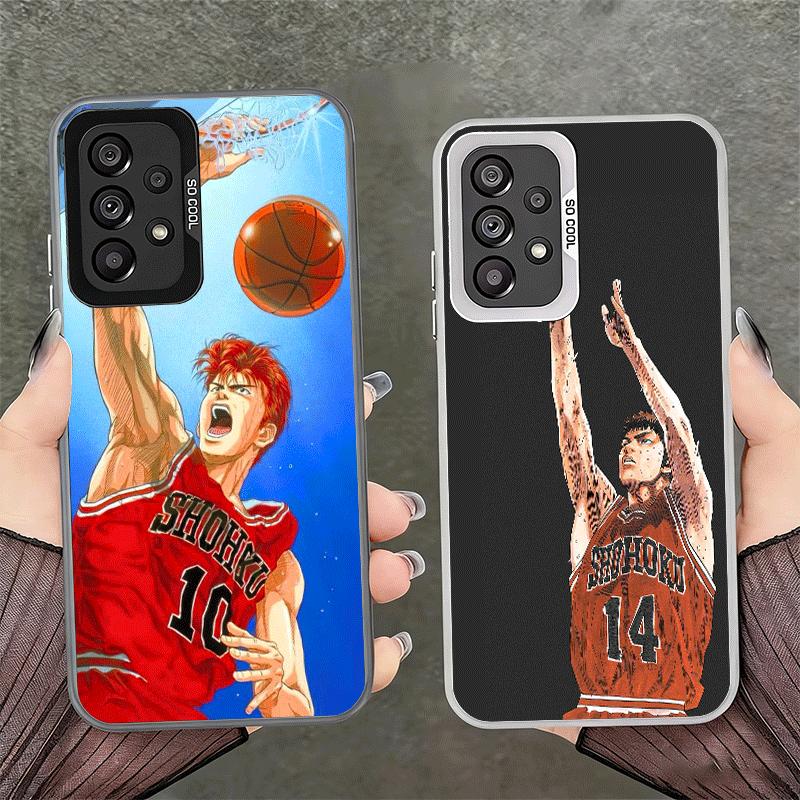 S-SLAM D-DUNK Anime Shockproof Phone Case for Samsung A17 A16 A15 A14 A37 A57 A36 A56 A26 A35 A55 A25 A34 A54 A24 A13 A23 A33 A5