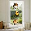 Adesivo Statico per Vetro Animali Cartoni Animati Rimovibile Impermeabile Decalcomania Decorativa per Finestra Casa Ufficio Soggiorno