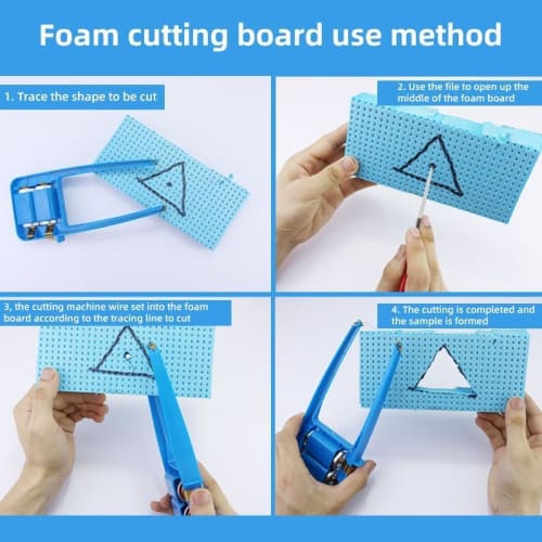 Styrofoam Cutter, Electric Heated Wire Cutter for DIY Crafts, Foam Cutter, Heated Foam Carving Knife Kit, Battery Operated, Multifunctional, Portable,