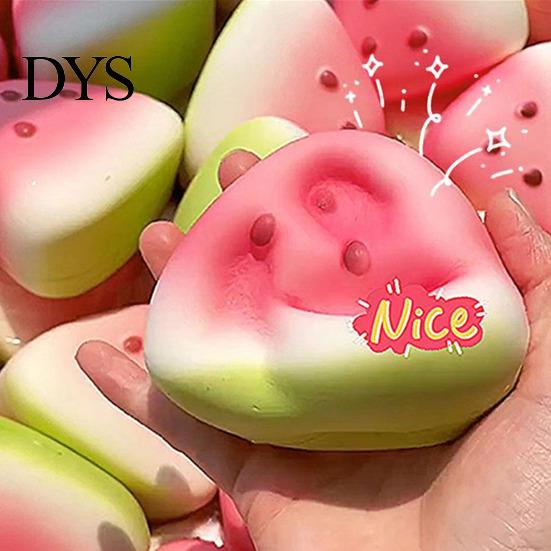 Anti-stress Watermelon Simulation Piece Squeeze Toy Stress Relief Fruit Pinch Sensory Kids Adults Soft TPR Ball Calming Fidget
