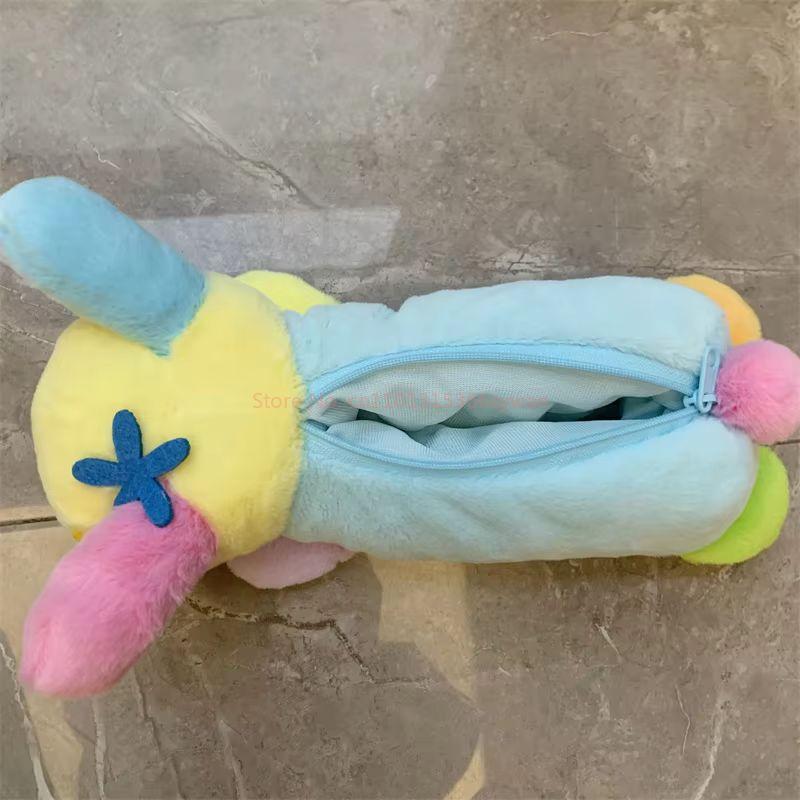Cute Rabbit Plush Pencil Case Kawaii Bunny Stationery Pouch for Girls School Supplies Storage Bag Gift
